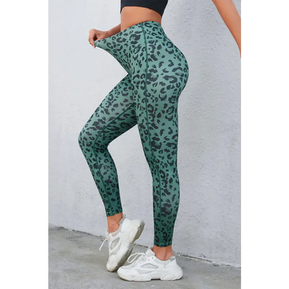 Leopard Print Wide Waistband Leggings - Madi Gray Boutique