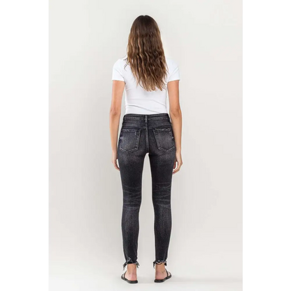 Lovervet Raw Hem Cropped Skinny Jeans - Bottoms