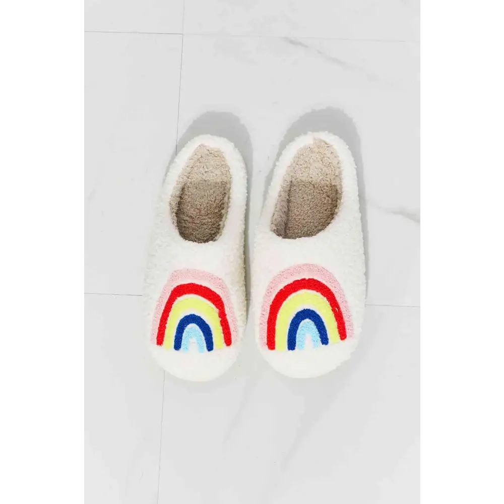 MMShoes Rainbow Plush Slipper - Madi Gray Boutique