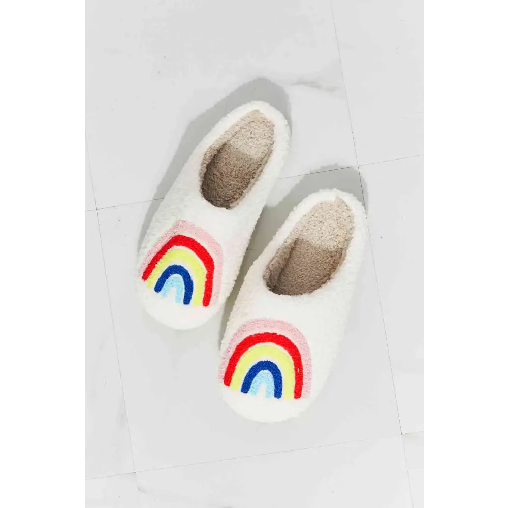 MMShoes Rainbow Plush Slipper - Madi Gray Boutique