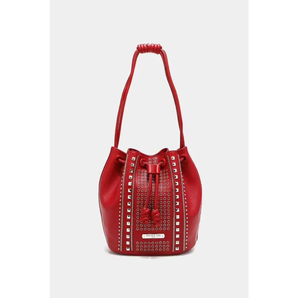 Nicole Lee USA Amy Studded Bucket Bag