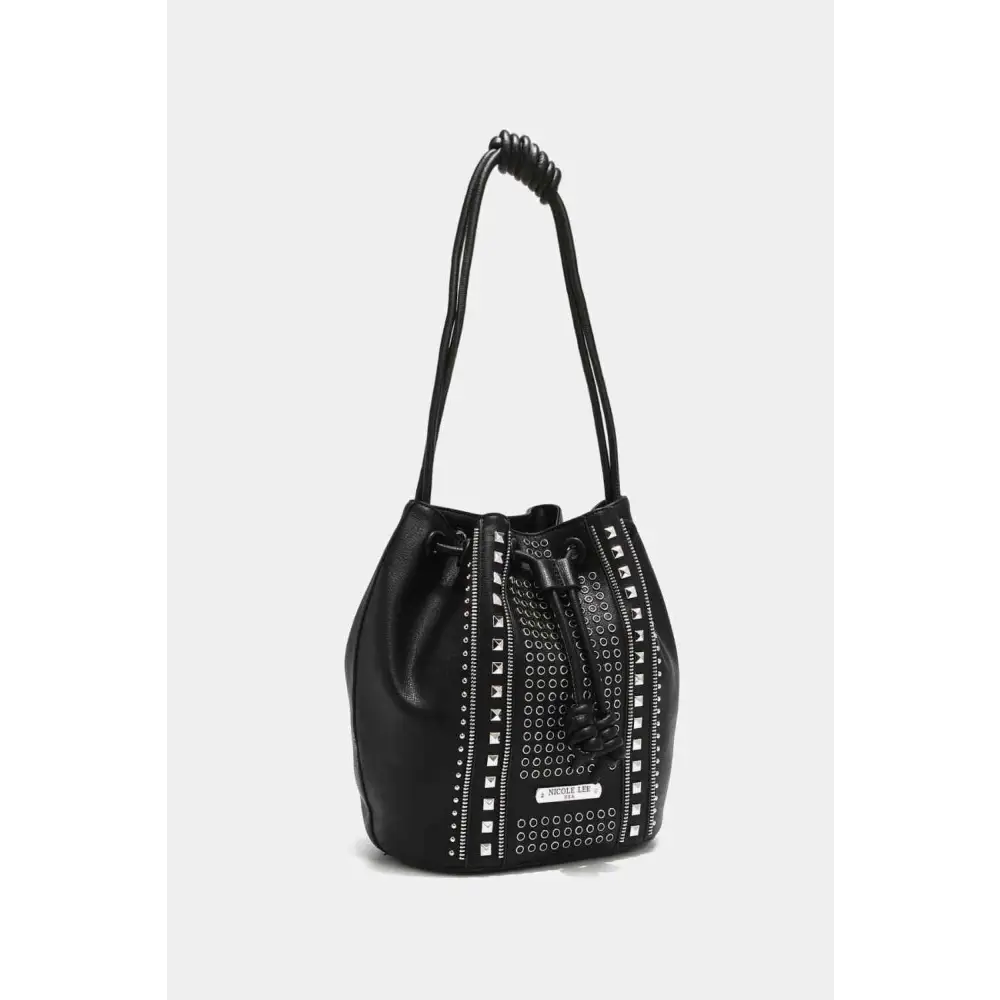 Nicole Lee USA Amy Studded Bucket Bag