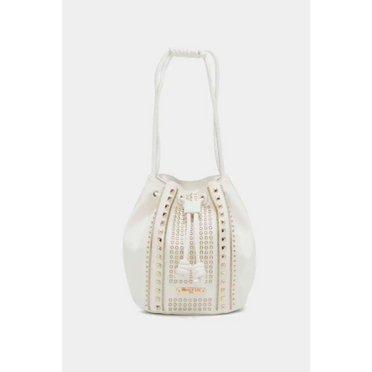 Nicole Lee USA Amy Studded Bucket Bag - White / One Size