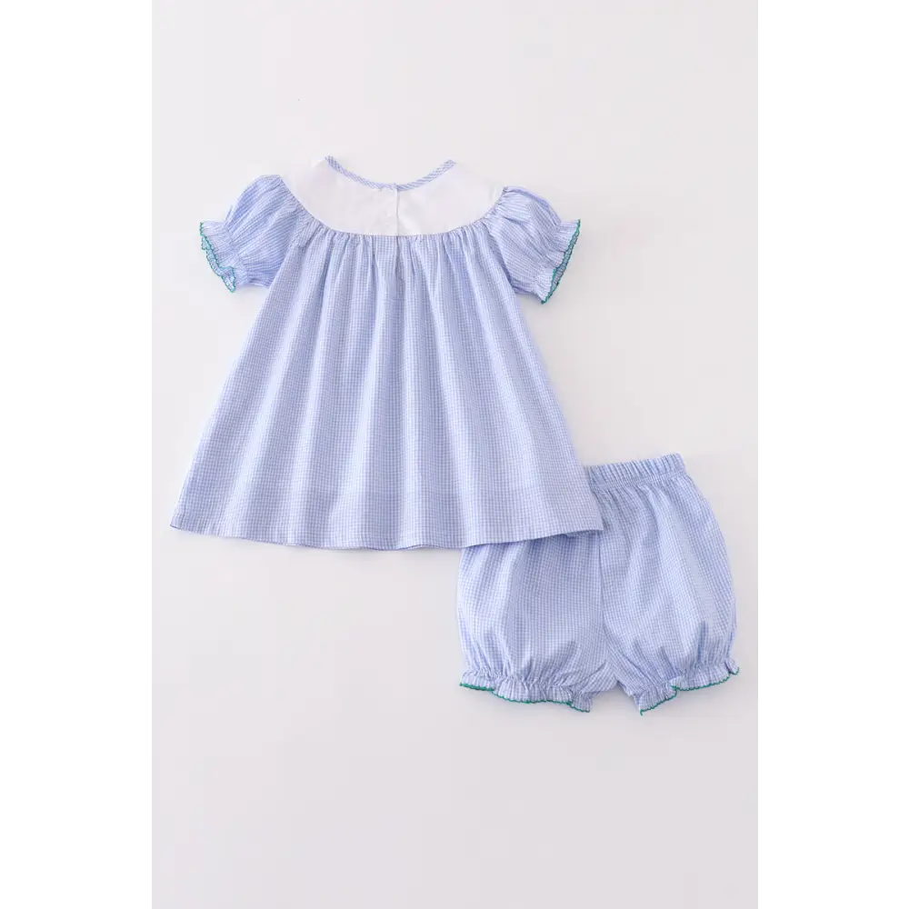 Premium Blue duck embroidery girl set - Set