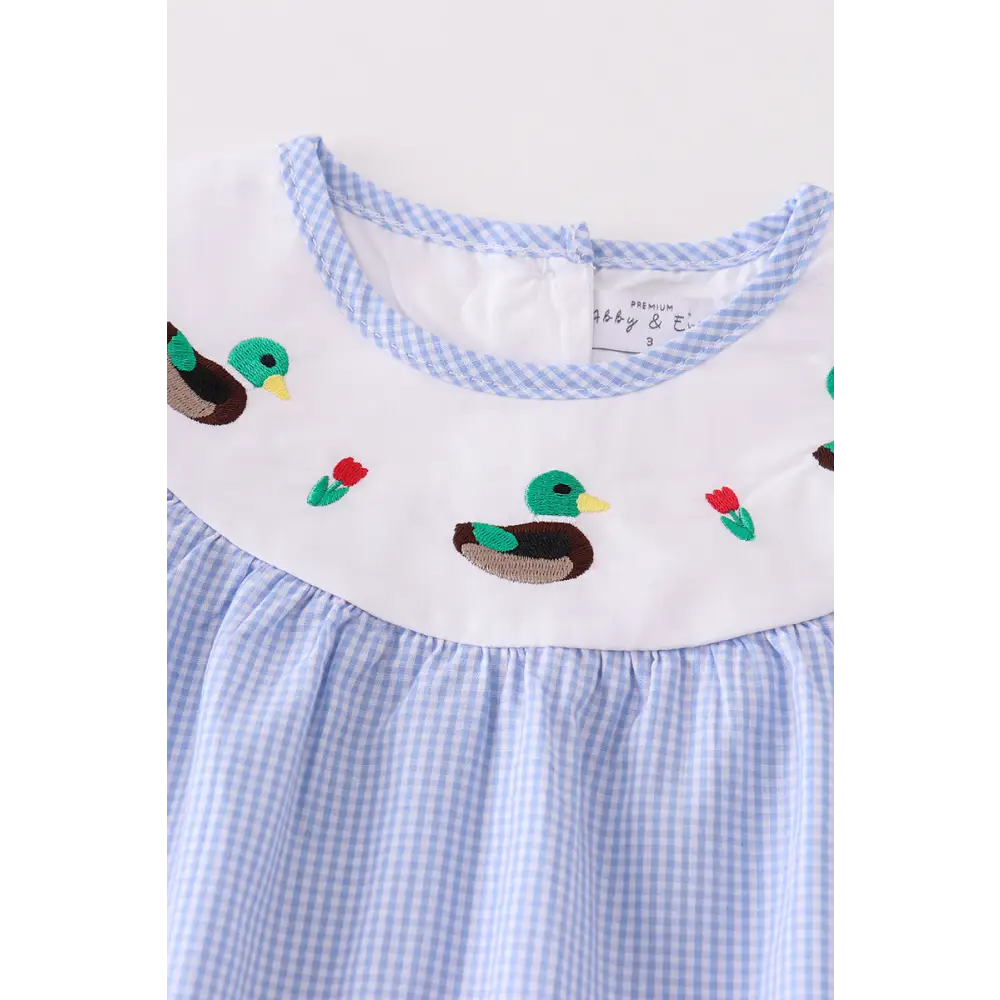 Premium Blue duck embroidery girl set - Set