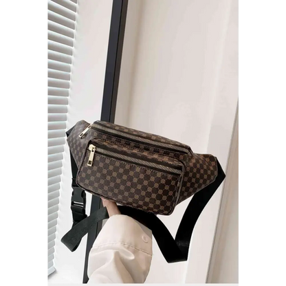 Printed PU Leather Sling Bag