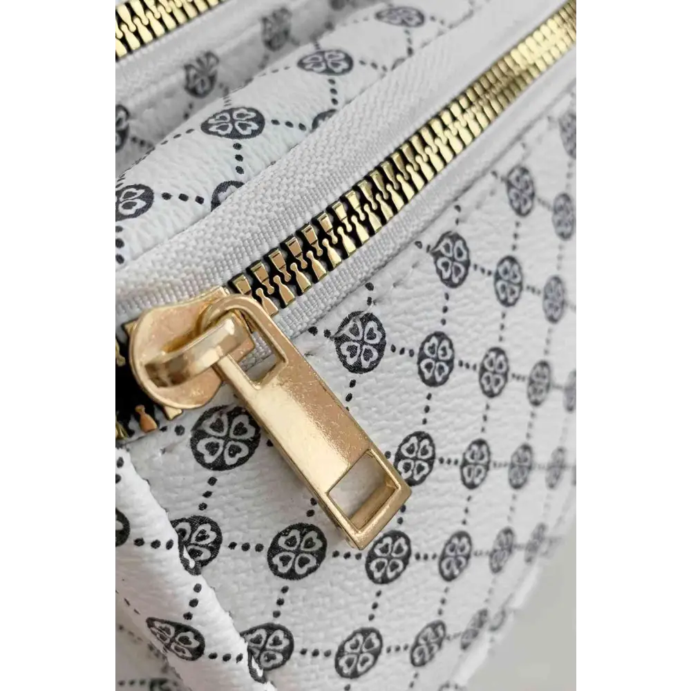 Printed PU Leather Sling Bag