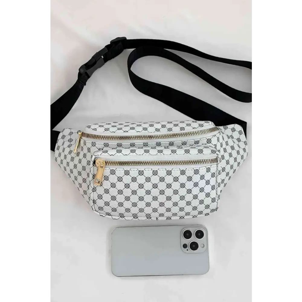 Printed PU Leather Sling Bag