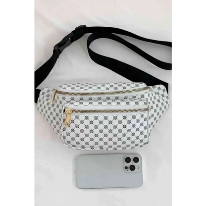 Printed PU Leather Sling Bag