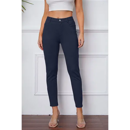 StretchyStitch Pants by Basic Bae - Navy / S - Bottoms