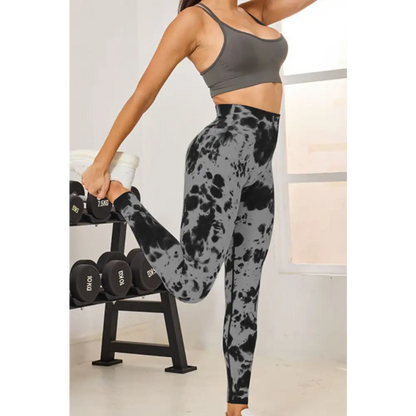 Tie-Dye High Waist Active Leggings - Bottoms