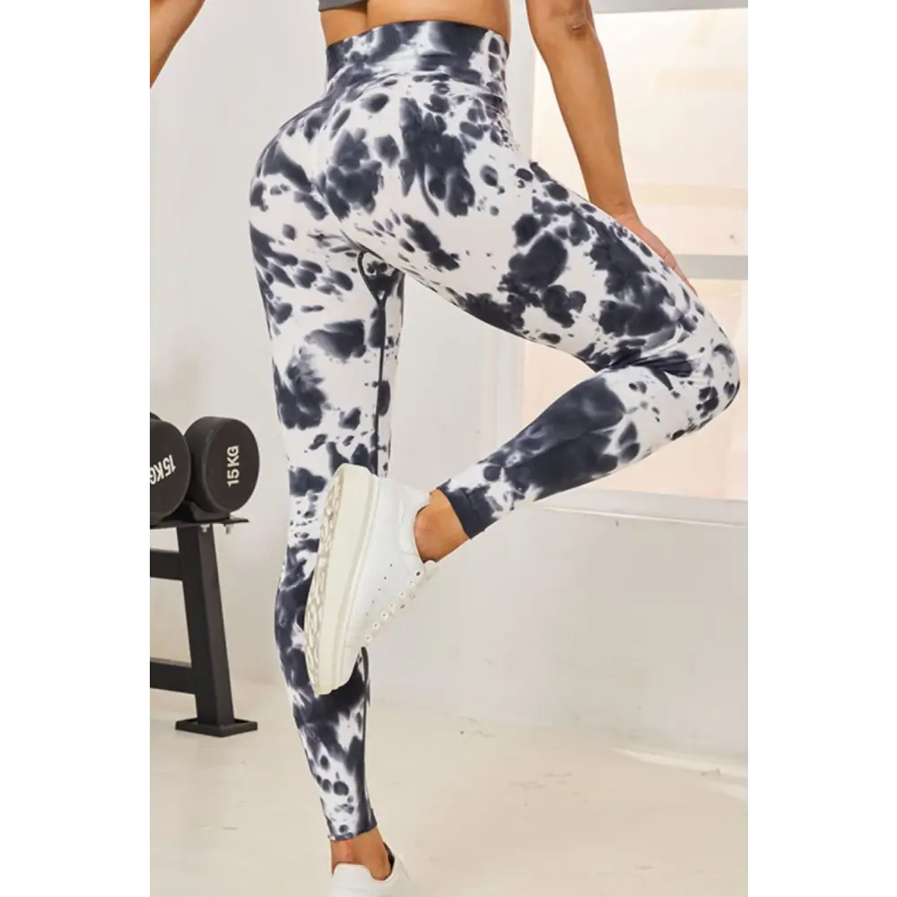 Tie-Dye High Waist Active Leggings - Bottoms