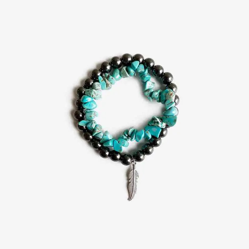 Turquoise Alloy Bracelet - Madi Gray Boutique