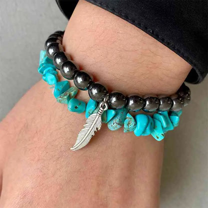 Turquoise Alloy Bracelet - Madi Gray Boutique