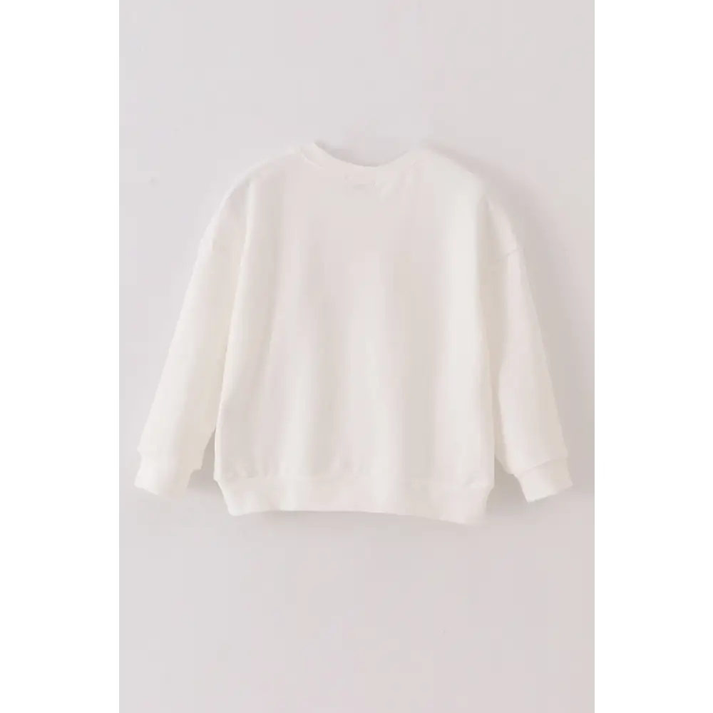 White mini embroidery mom&me sweatshirt - Top